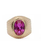 Ring Vintage craft Amethyst Original Vintage 14K Rose Gold vrc127r